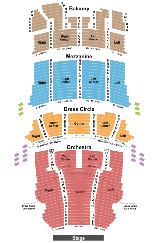 CIBC Theatre Come From Away Seating Chart